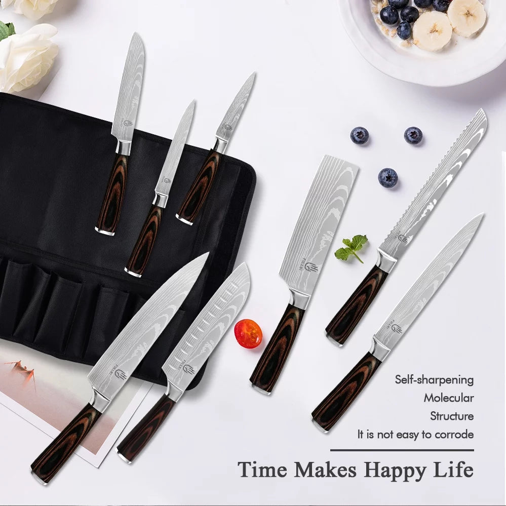 14 Pc German Stainless Steel Kitchen Knife Set S993042