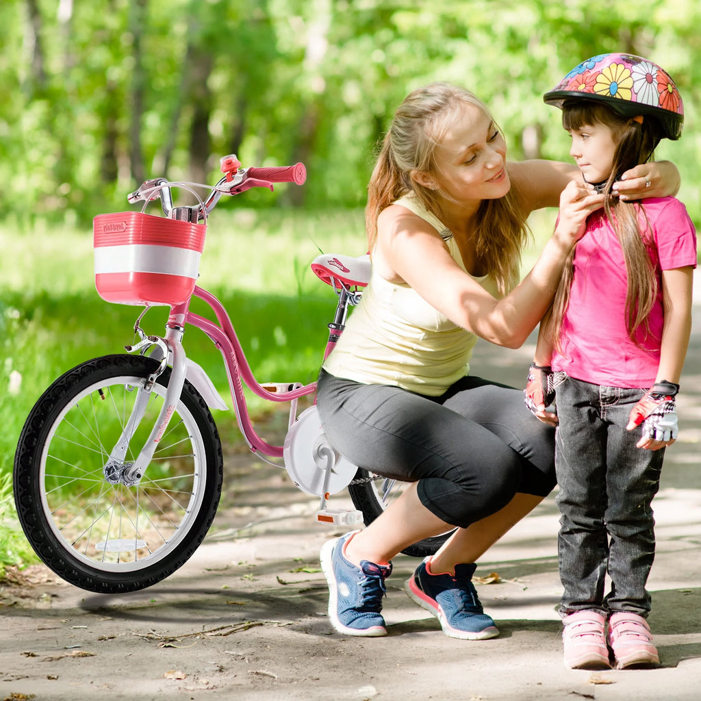 Pink 12 Carbon Steel Kids Bike P3016