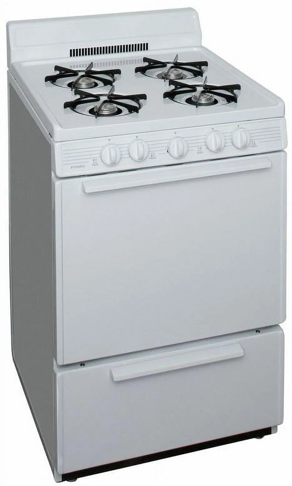 24" Free Standing Gas Range White S525