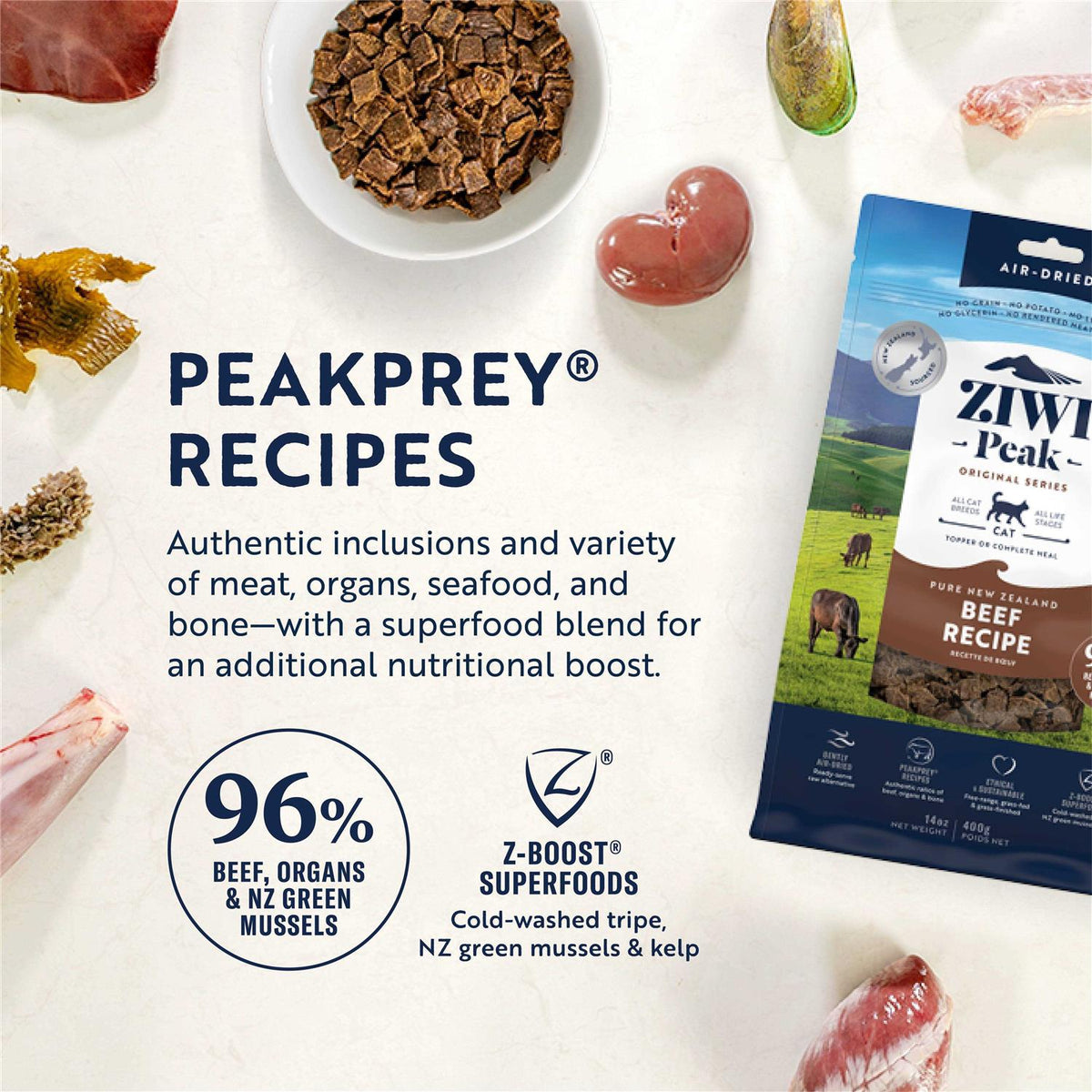 Air Dried Beef Cat Food H290