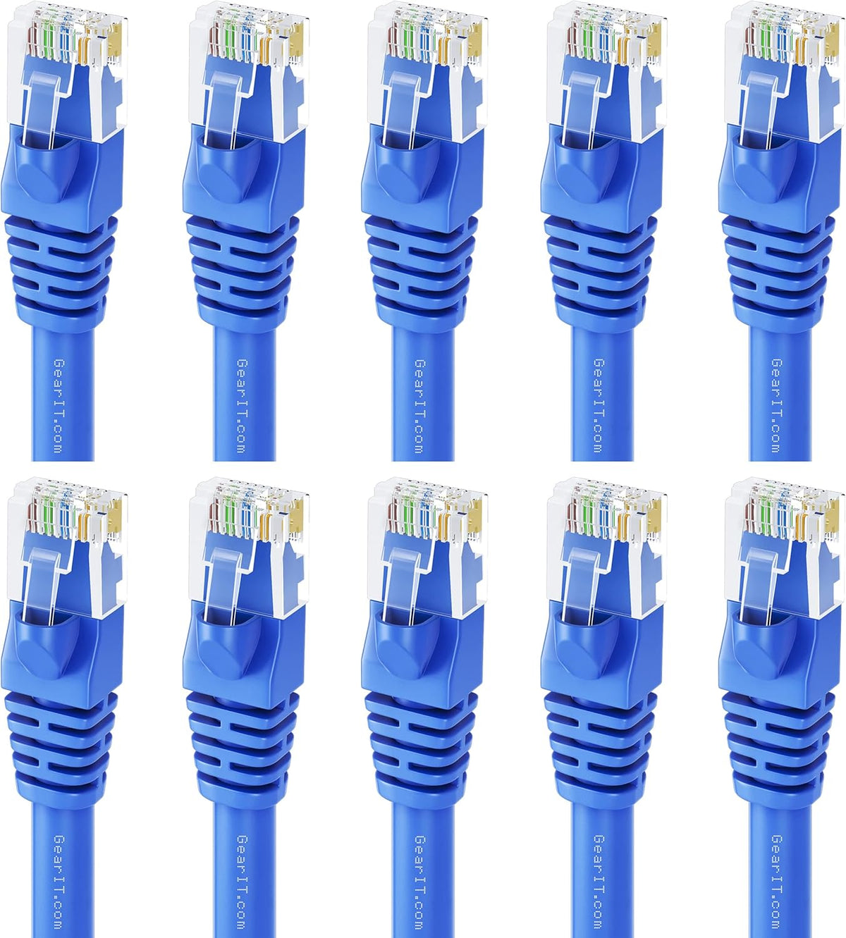 Cat 6 Ethernet Cable 100 ft (5-Pack) Blue P2534