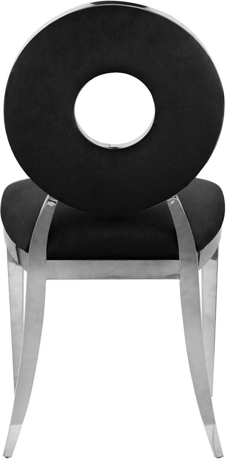 Black Velvet Dining Chair (Set of 2) E181