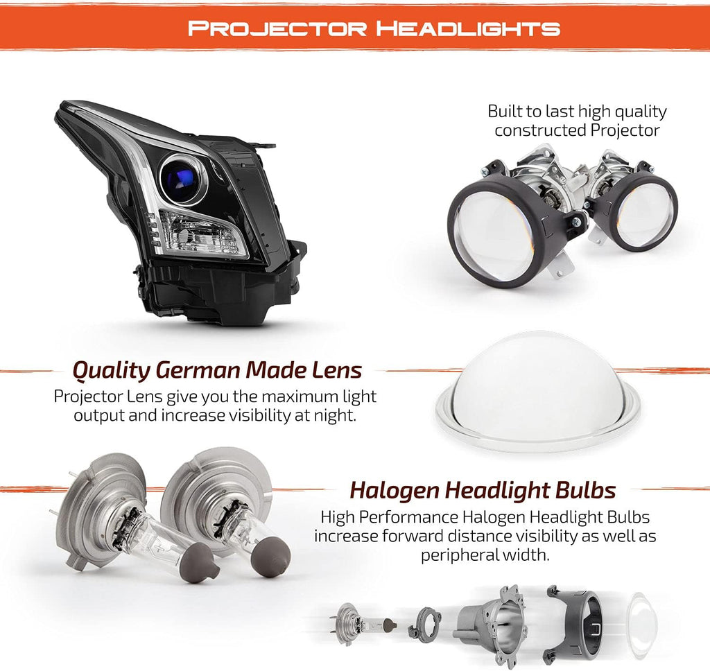 Projector Chrome Headlight K4114