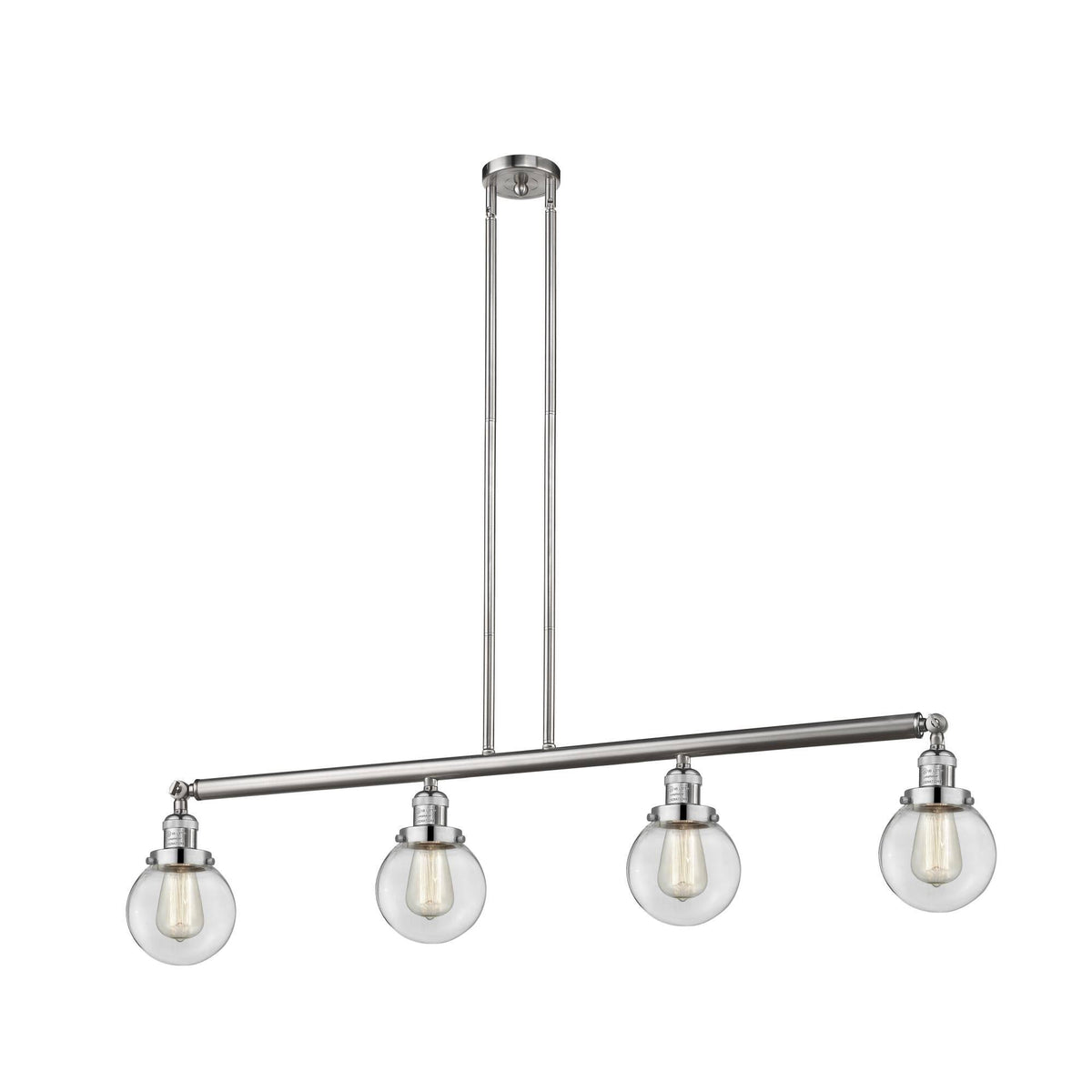 Brushed Satin Nickel 4 Light Island Light V8511