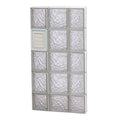 Ice Pattern Frameless Replacement Glass Block Window P638
