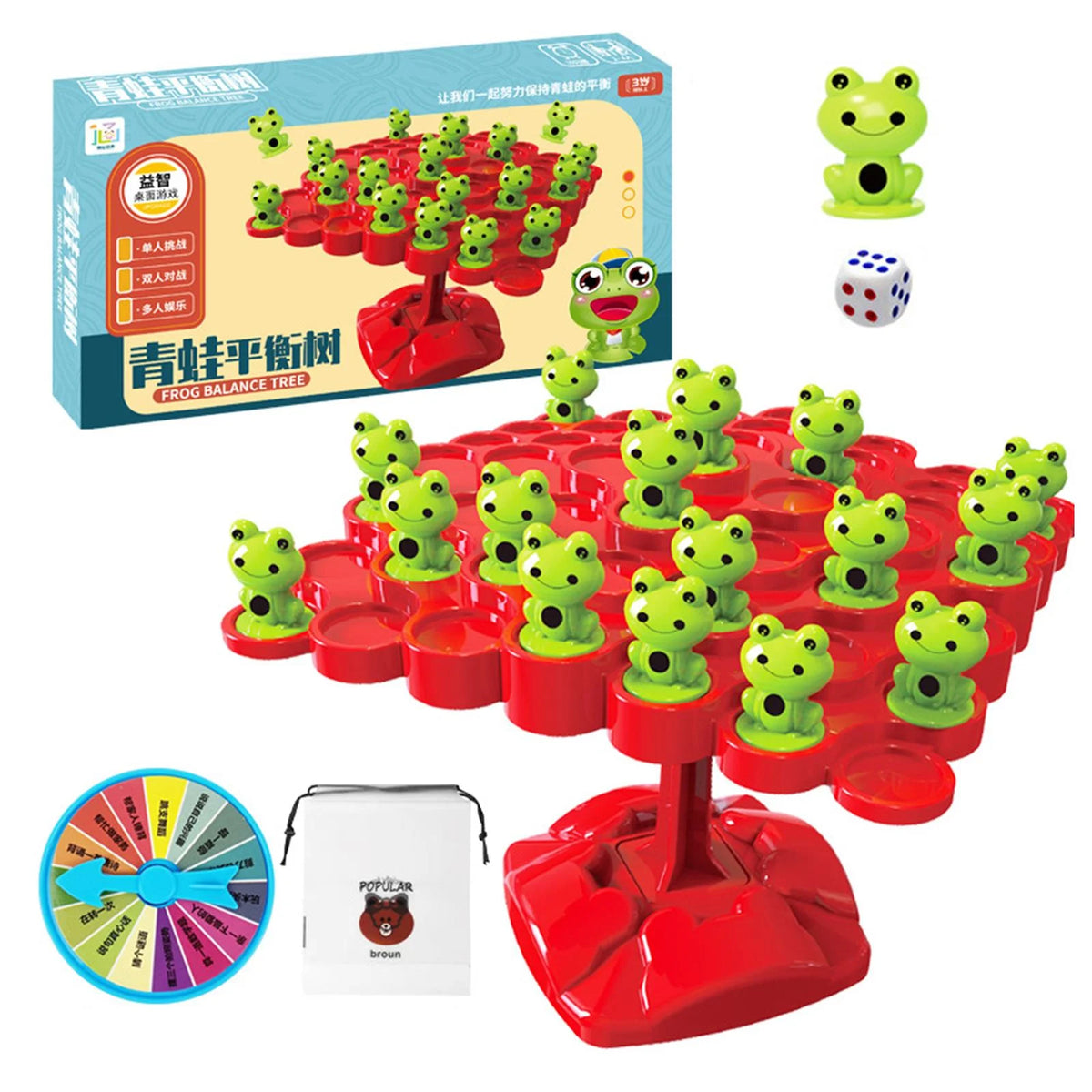 Frog Balance Counting Toys Board Game W82318