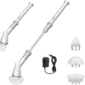 Cordless Electric Spin Scrubber with Long Handle, 3 Brush Heads, Pack of 2 D23188