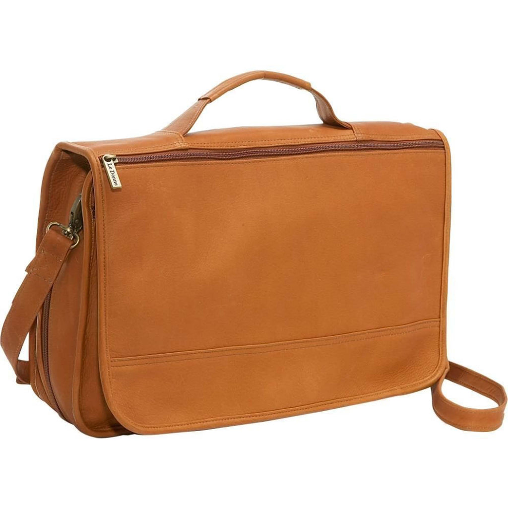 Leather Expandable Messenger J82665