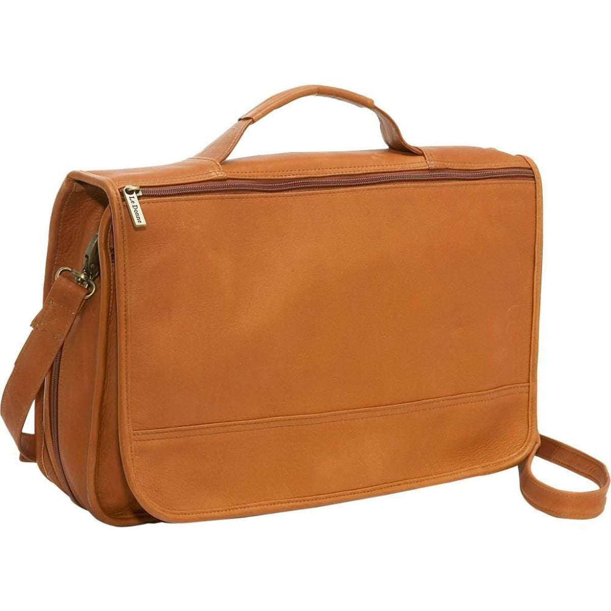 Leather Expandable Messenger J82665