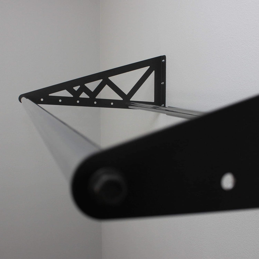 Adjustable Wall Mounted Tire Rack, Heavy Duty Steel, Black X7154