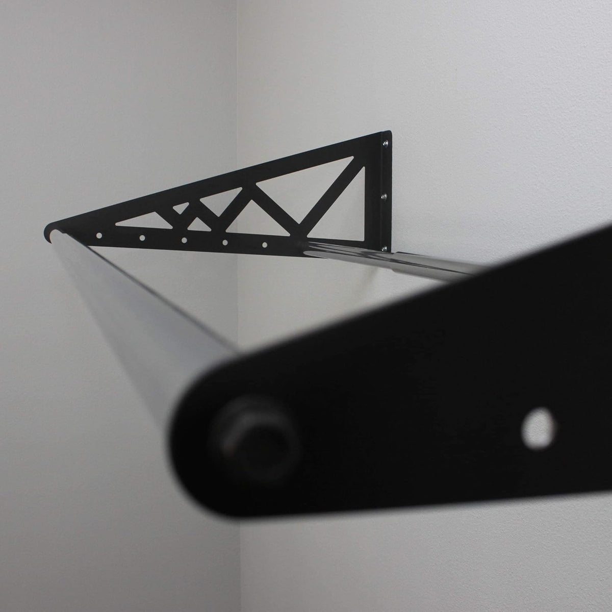 Adjustable Wall Mounted Tire Rack, Heavy Duty Steel, Black X7154