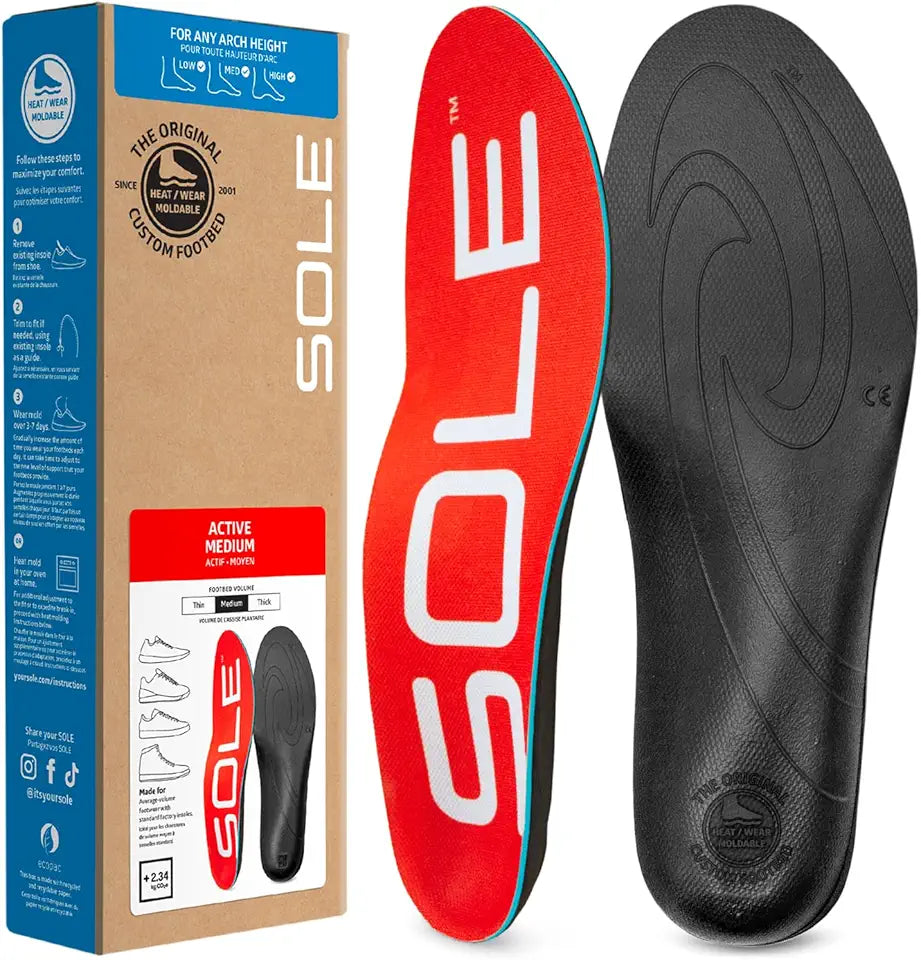 Arch Support Insoles Men's Size 9/Women's Size 11 W581