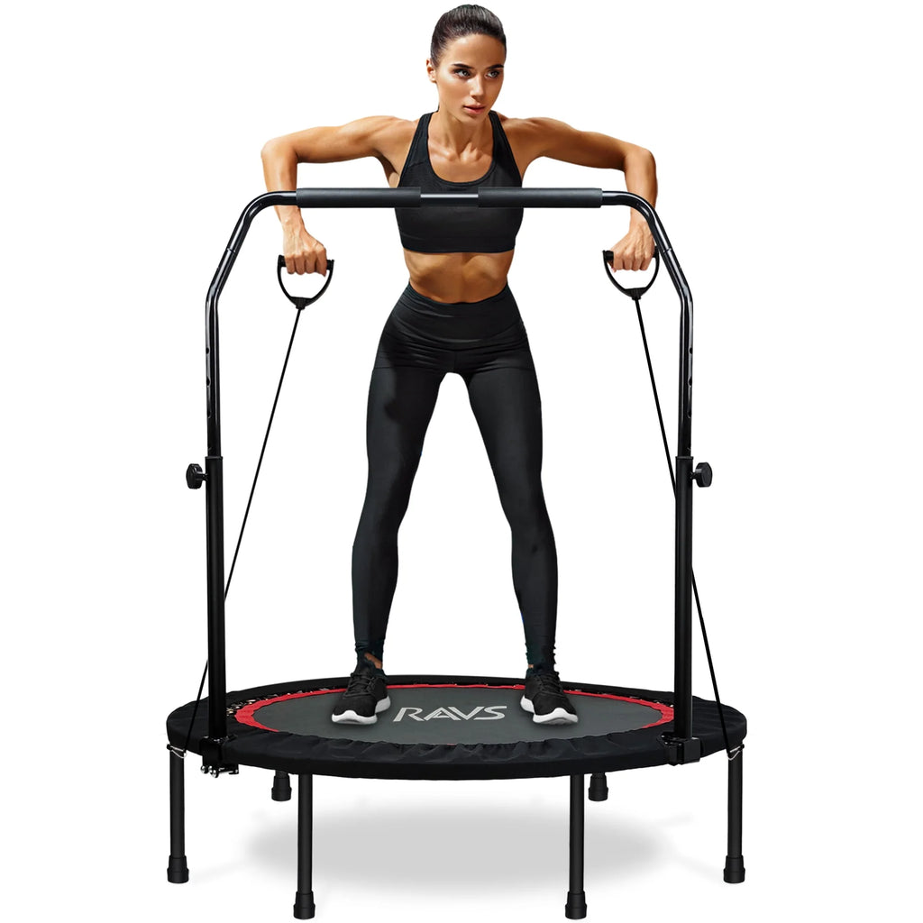 40'' Black Foldable Mini Trampoline Rebounder L3973