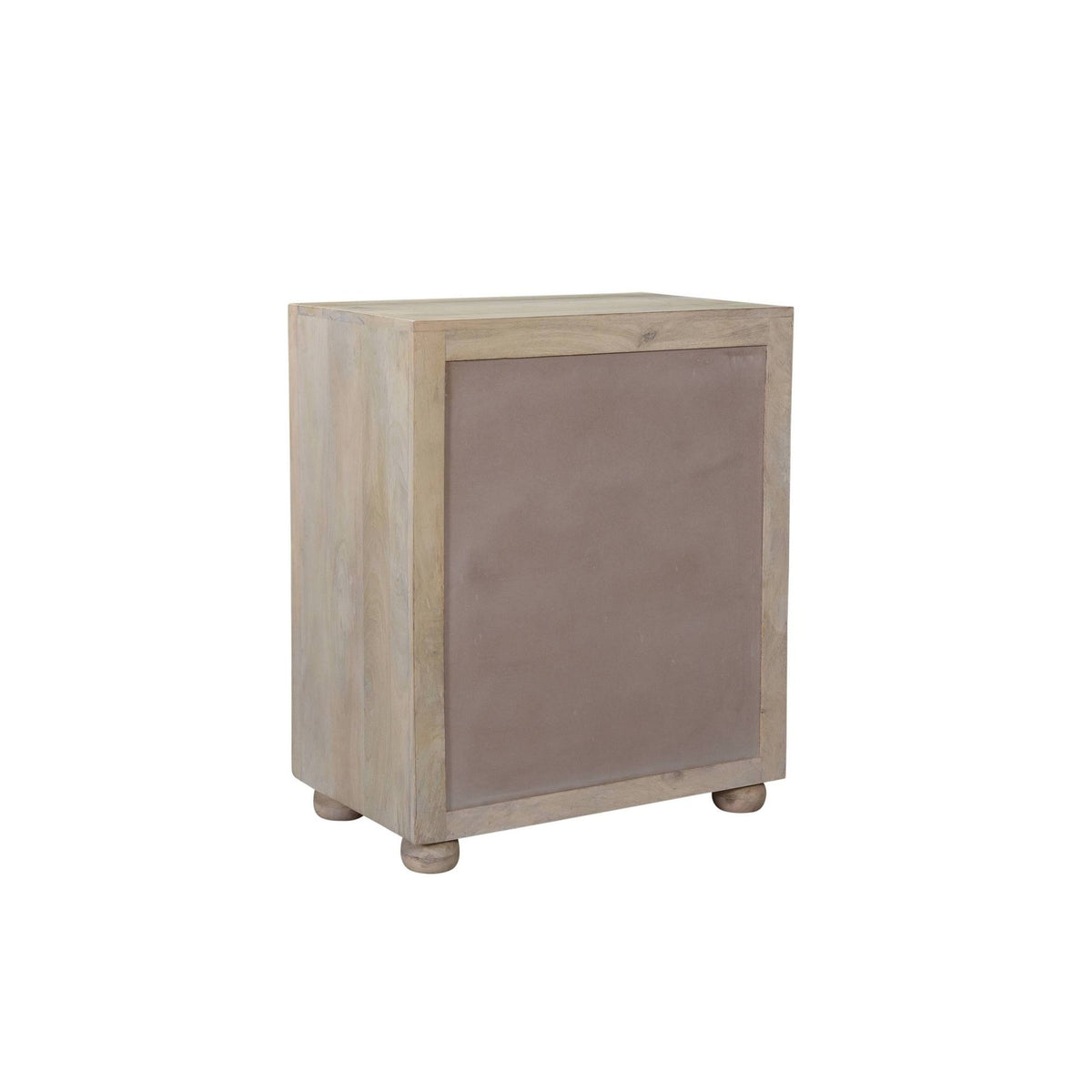 2 Door Carved Cabinet Natural J74868