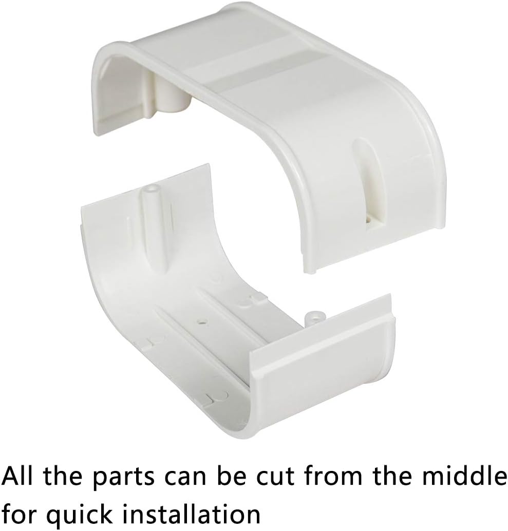 4" 7.5 Ft AC Decorative PVC Line Set Cover Kit, Pack of 2 F6719