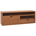 Teak Wood TV Cabinet with Storage Drawers and Shelf S866990