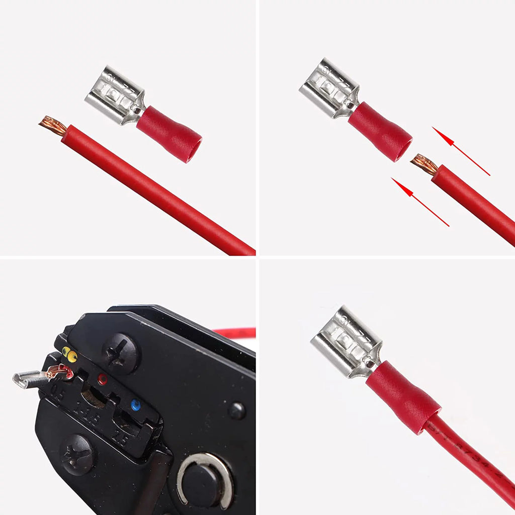 678Pcs Electrical Connector Kit Crimp Terminal Heat Shrink Tube Wire Connectors T575