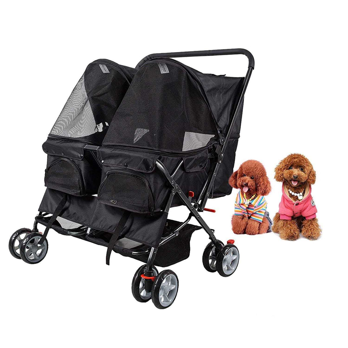 Foldable Double Pet Stroller U91415