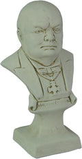 White Finish Churchill Bust Statue U9660
