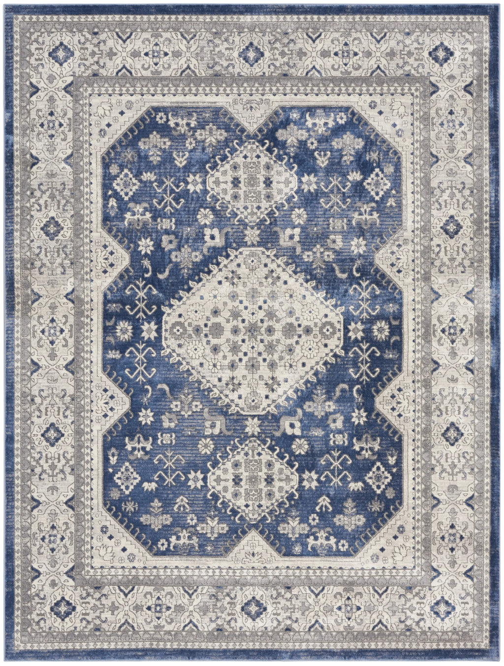Persian Grey/Navy 8x10 Area Rug P969446