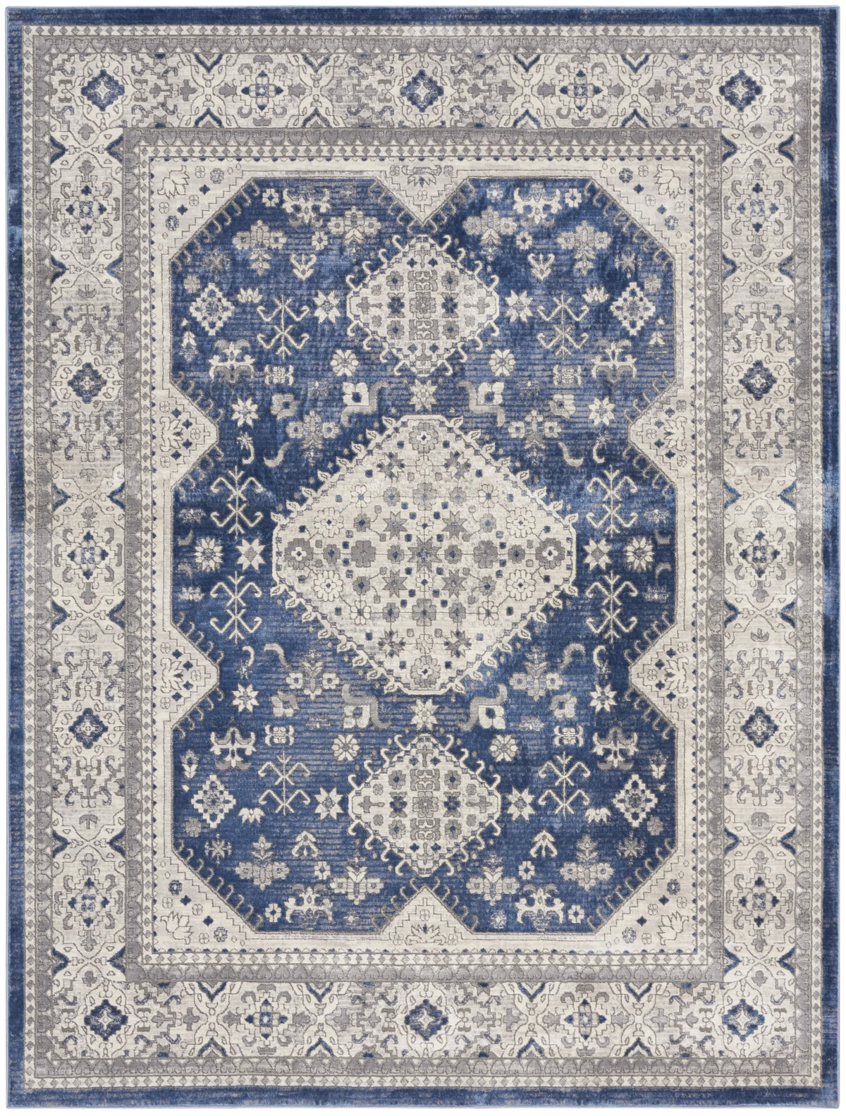 Persian Grey/Navy 8x10 Area Rug P969446