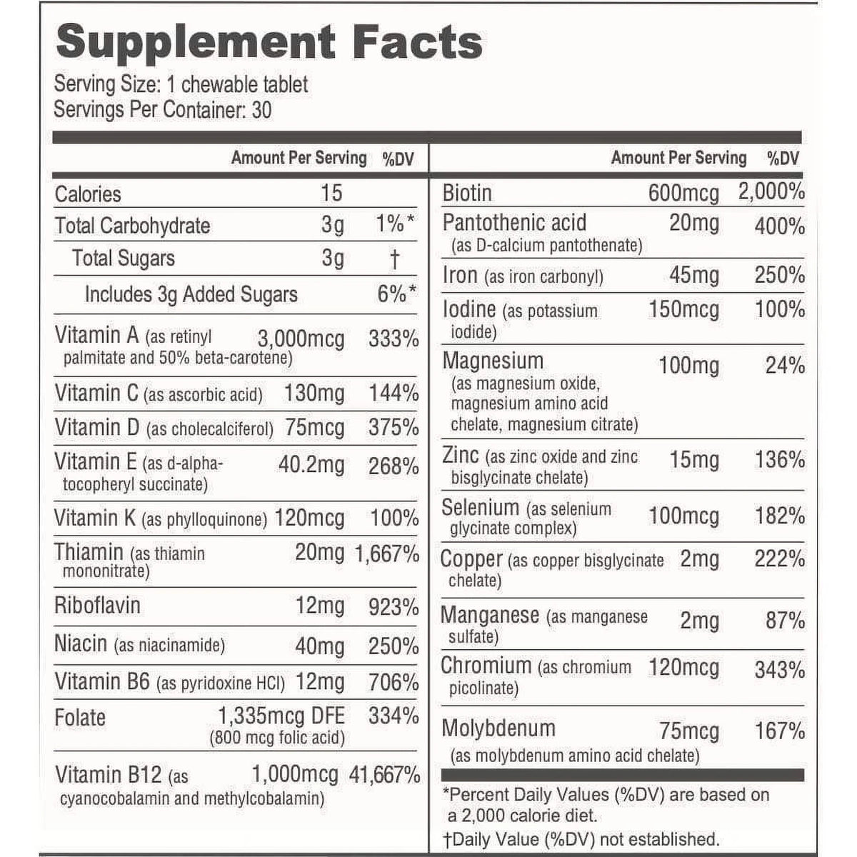 Chewable Bariatric Multivitamin 3-Month Supply I6942