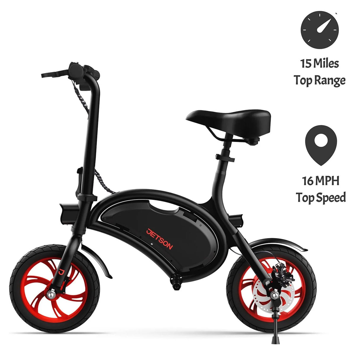 Folding Electric Ride-On with Twist Throttle, Black Y8840