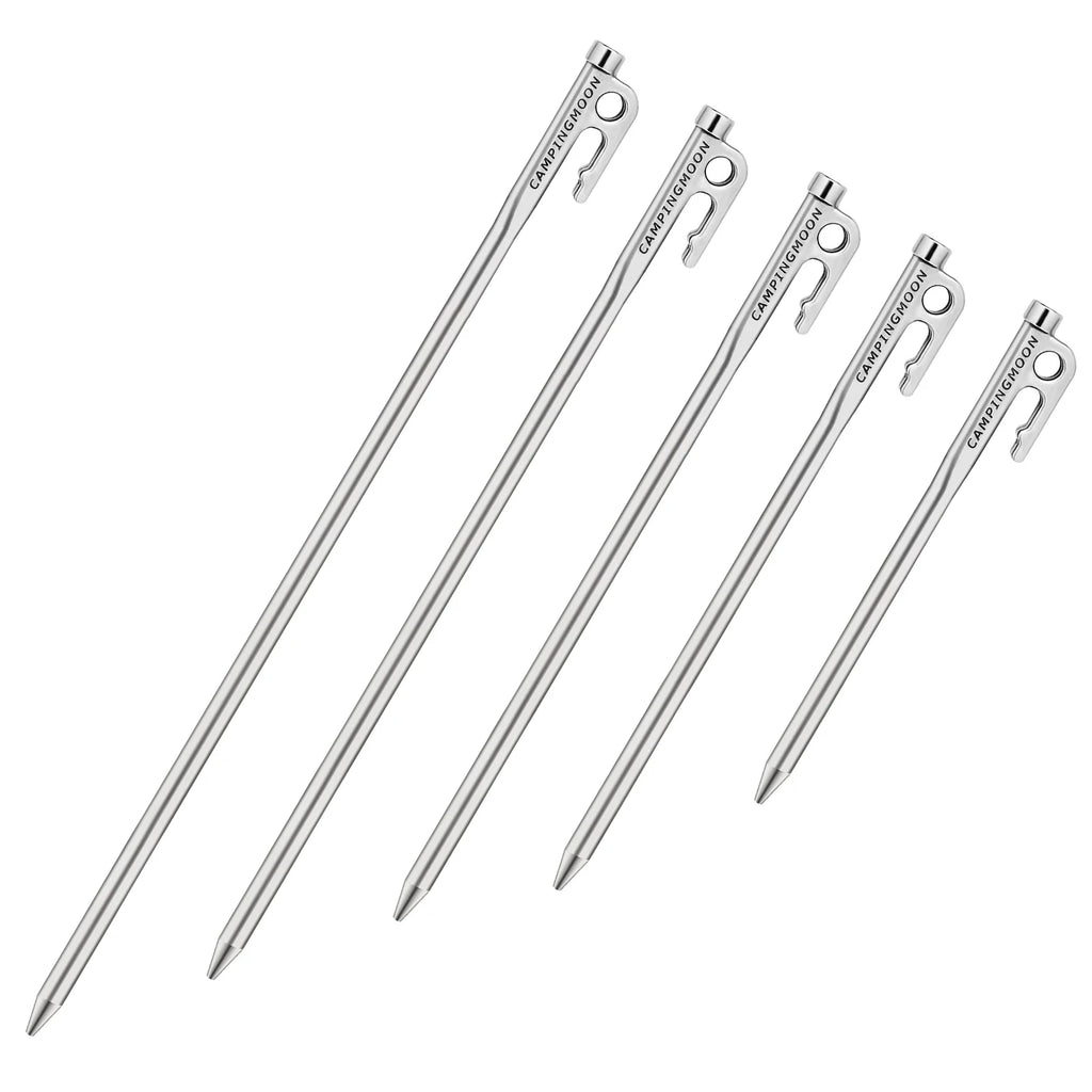 Steel Tent Stake with Hook and Hole Design I335427