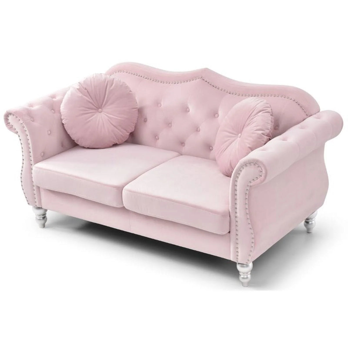 Pink 2-Piece Sofa and Loveseat Furniture Set R356147