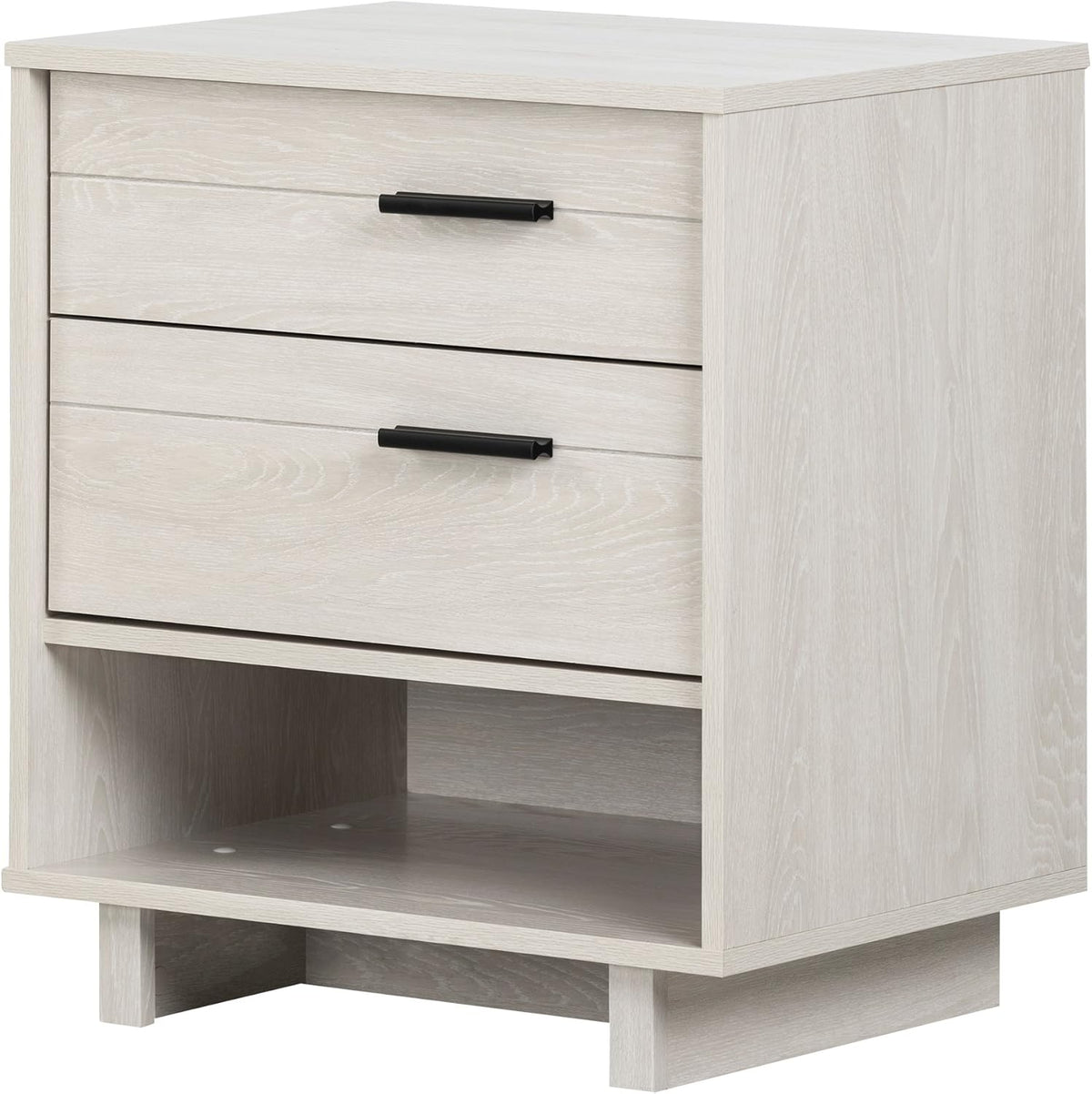 Winter Oak Nightstand with Cord Catcher Q182