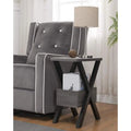 Contemporary Artistic End Table with Storage E541