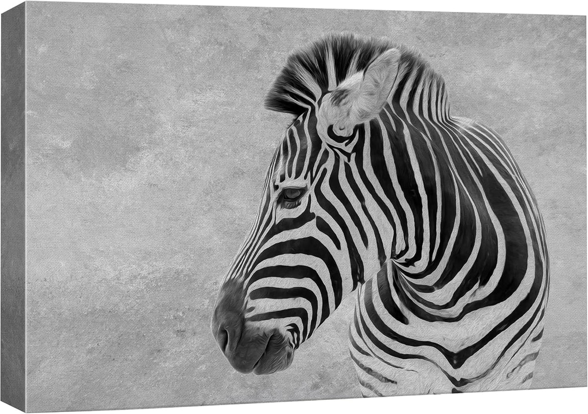Canvas Print Wall Art Ram Portrait on Graphite Background U799
