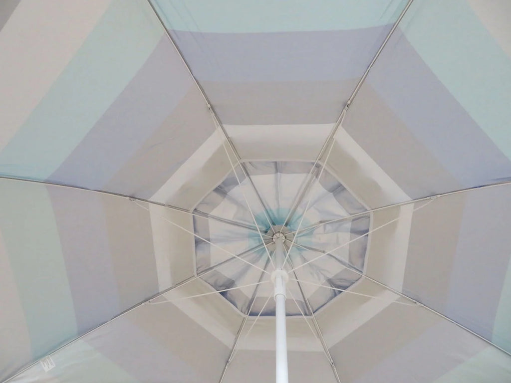 6 Feet Blue Stripe Beach Umbrella Q2065