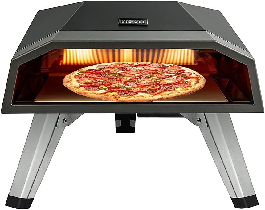 Lightweight Outdoor Propane Pizza Oven with Pizza Stone B396