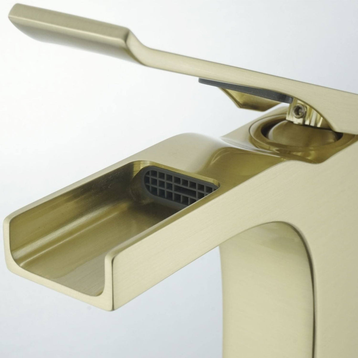 Satin Brass Single-Handle Bathroom Faucet C273