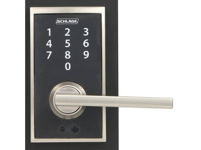 Satin Nickel Keyless Touchscreen Lever N45587