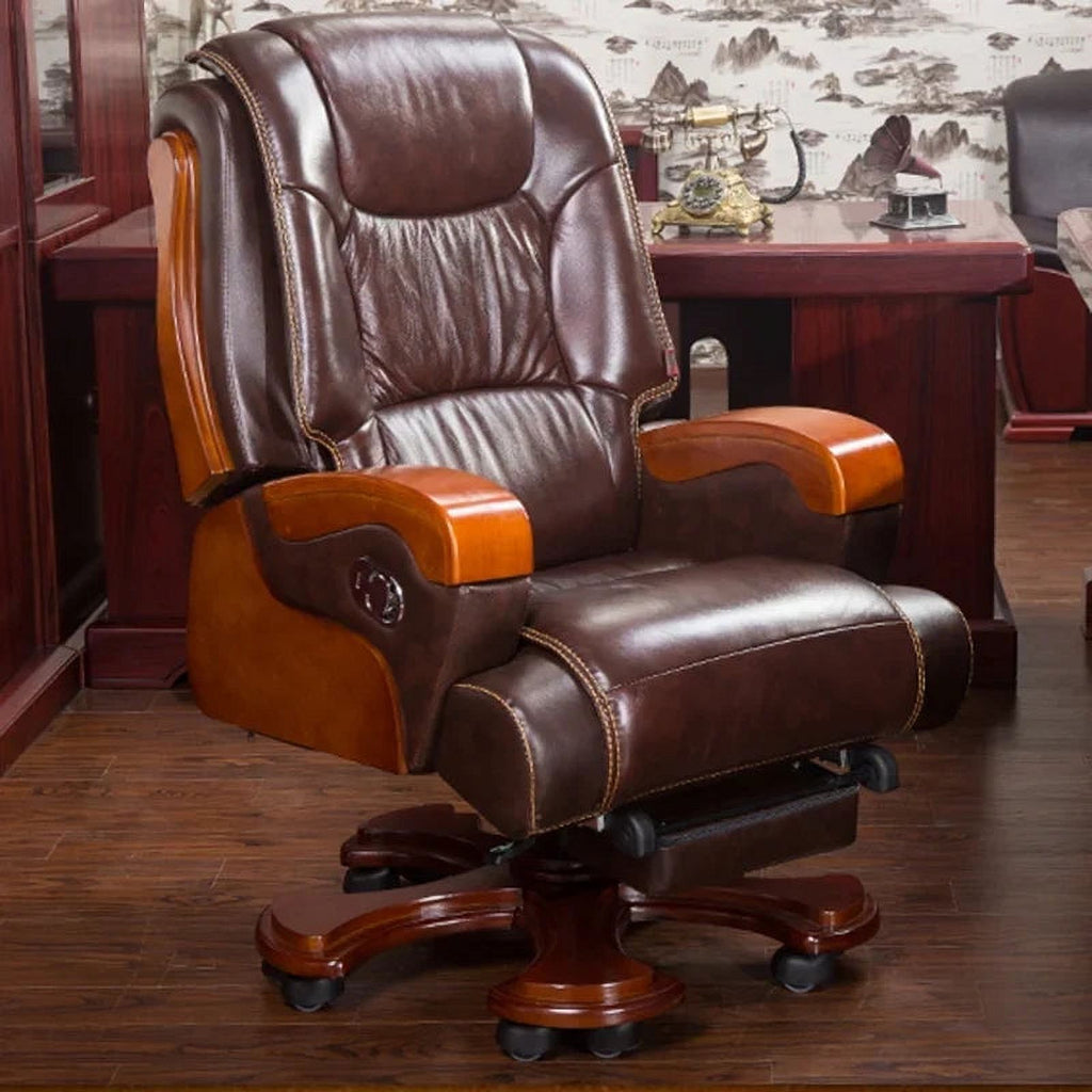 Leather Recliner Ergonomic Computer Massage Chair O46827