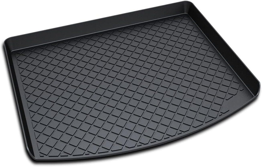 Black Heavy Duty Rubber Waterproof Rear Cargo Tray Trunk Floor Mat Protector Pack of 2 L875