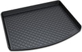 Black Heavy Duty Rubber Waterproof Rear Cargo Tray Trunk Floor Mat Protector Pack of 2 L875