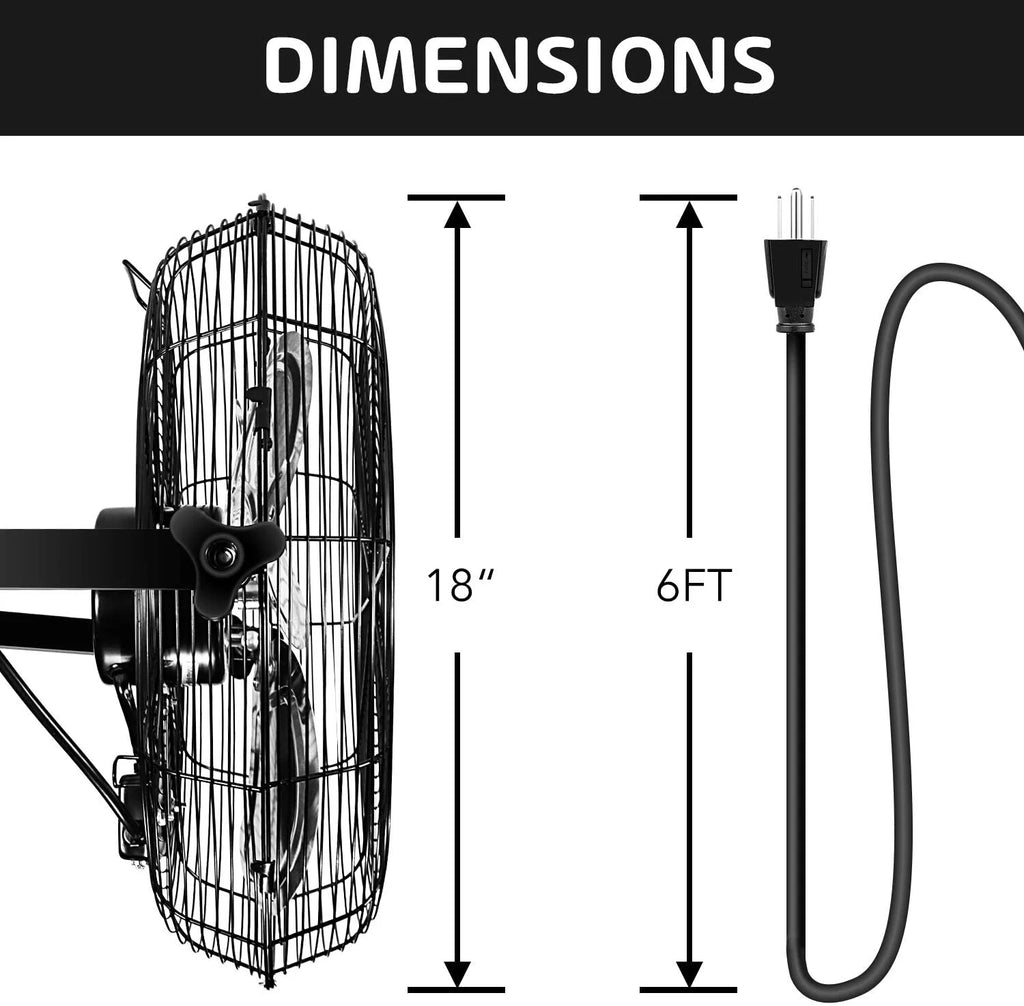 18'' 3 Speed Metal Ventilation Fan 2-Pack F5922