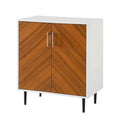 2 Door Solid White Accent Cabinet S16225