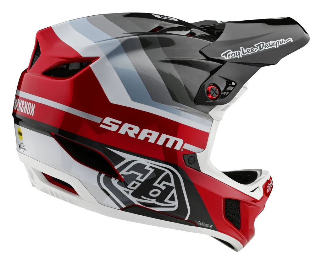 Black-Red D4 Carbon Helmet C3776