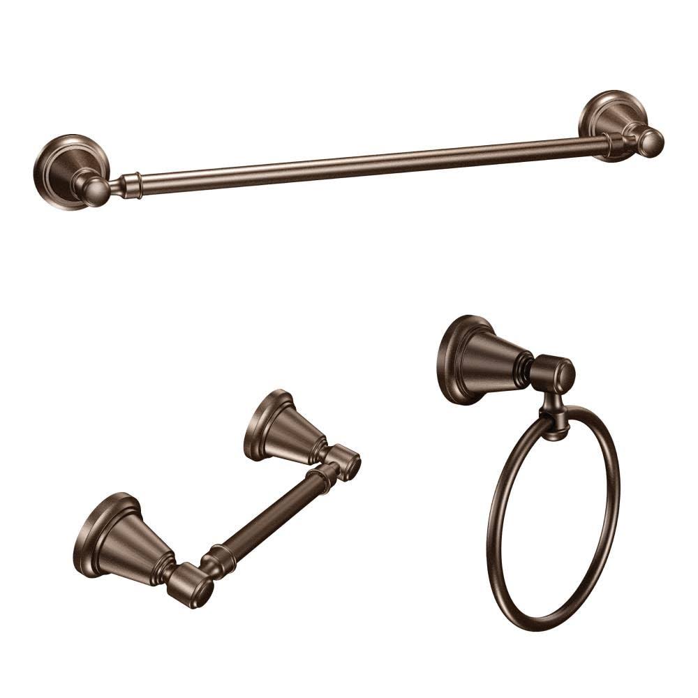 Oil-Rubbed Bronze Metal Bath Accessory Set J919524