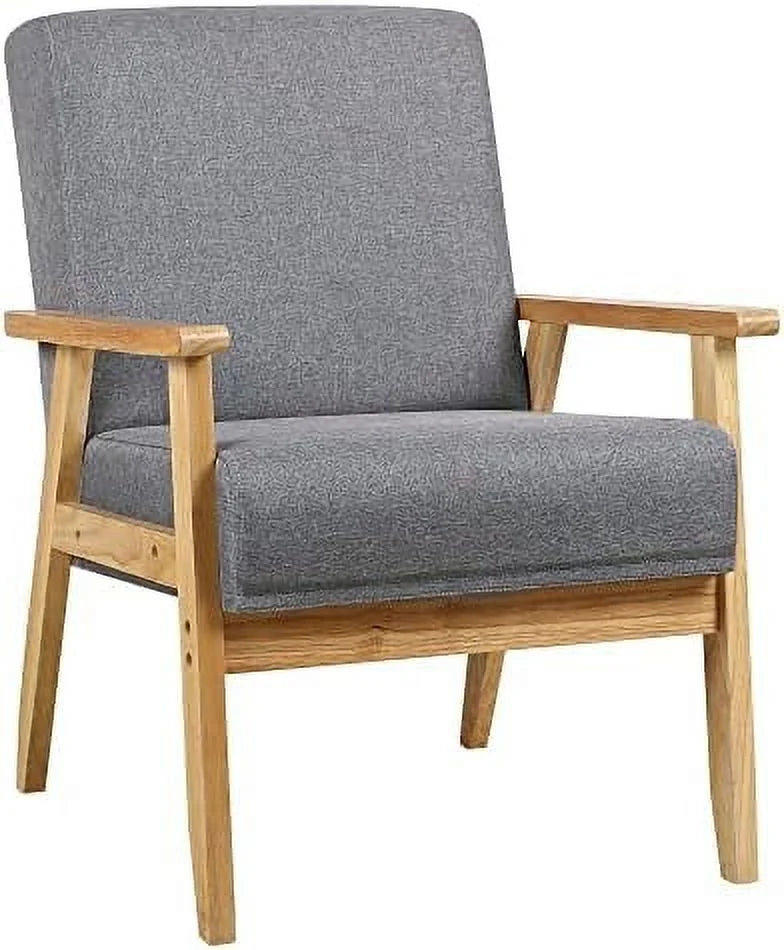 Beige Wooden Accent Chairs Set of 2 K2513