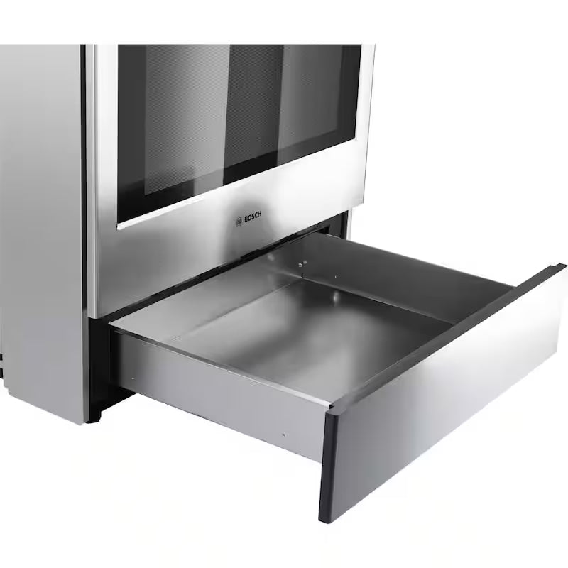 30 in. Slide-In Dual Fuel Range with Gas Stove and Electric Oven in Stainless Steel Q1299