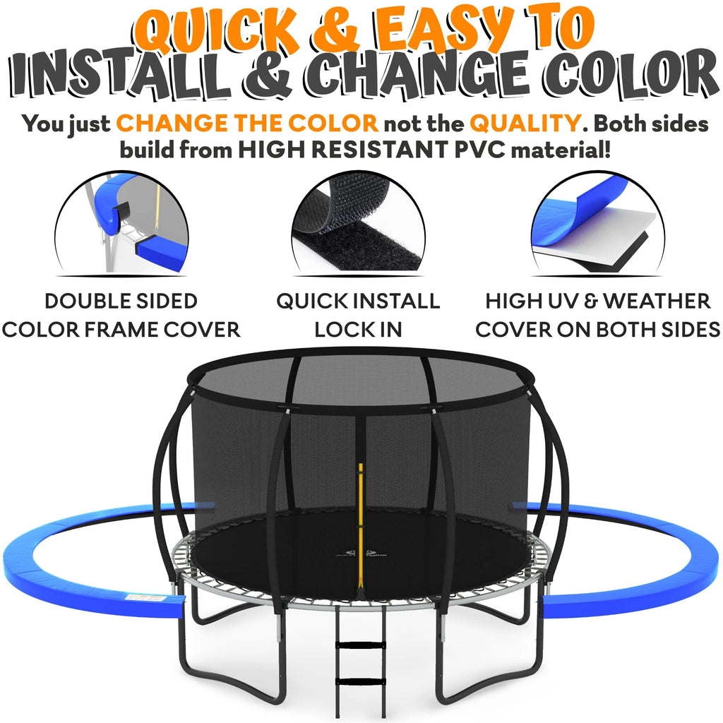 8FT 10FT 12FT 14FT Trampoline with Enclosure and Ladder M2276