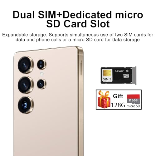 Unlocked Android 5G Cell Phone 8+256GB 6.9" LCD 108MP Camera 6800 mAh L1146