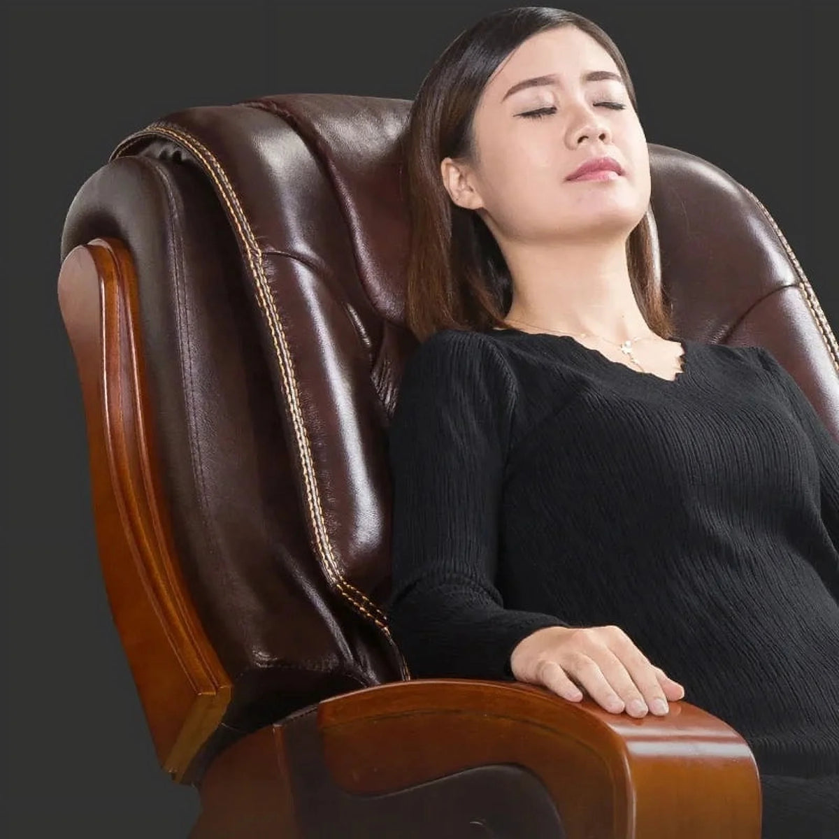 Leather Recliner Ergonomic Computer Massage Chair O46827