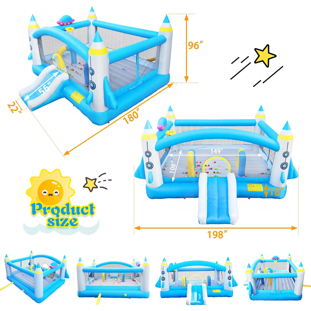 Inflatable Bouncer with Slide Jumping Castle Y8347