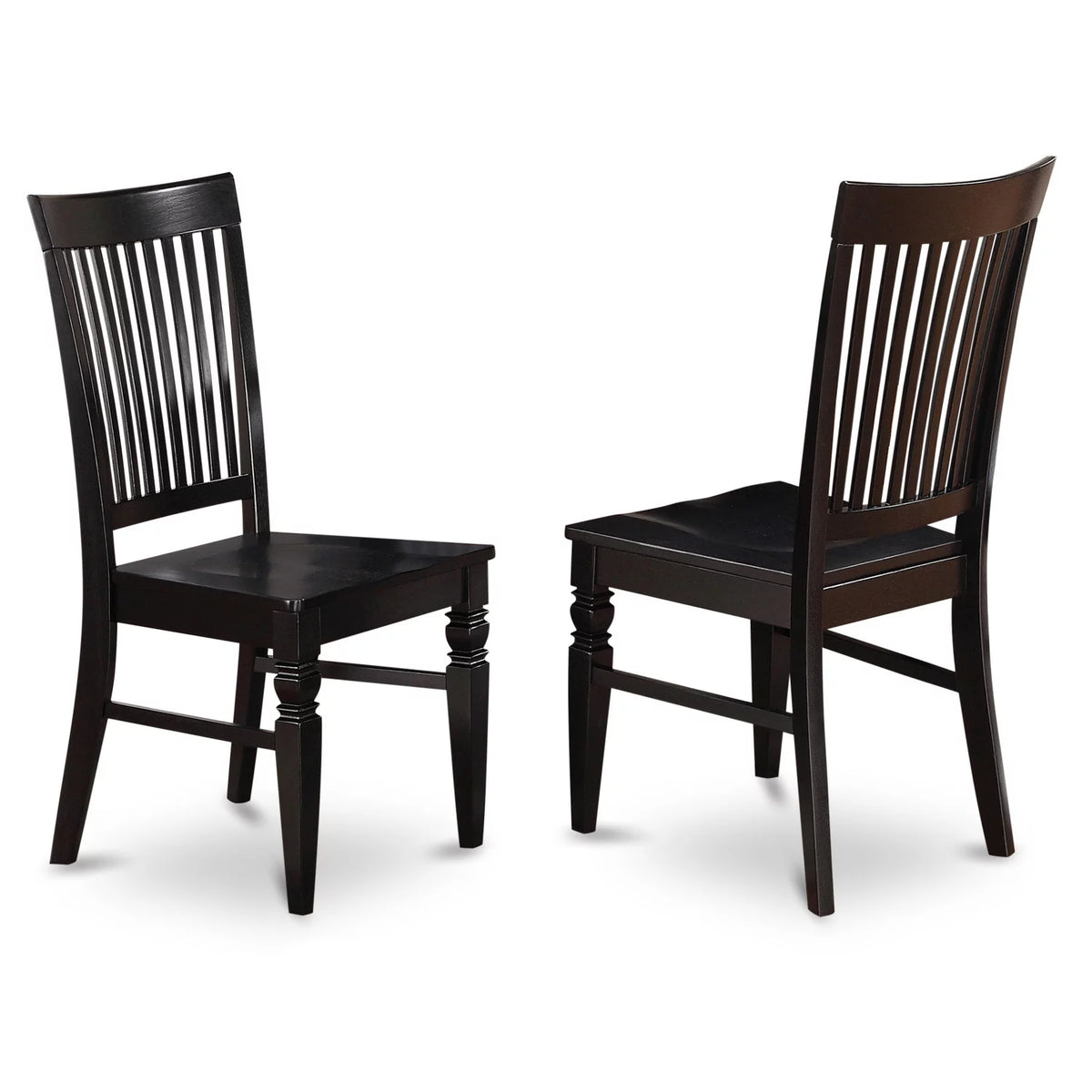 Black 6 Piece Rectangular Dinette Table Set V80722